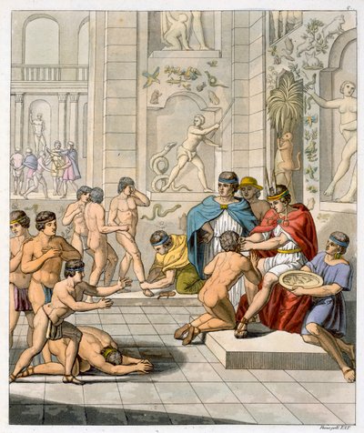 Ceremonie in de Inca-hoofdstad Cuzco, Peru, c1820-1839 door Jules Ferrario