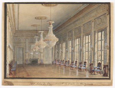 De Salon in de Montpensier Vleugel, Palais Royal door Jules Frédéric Bouchet
