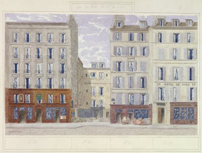 No.20 tot No.26 rue du Four, Parijs, Frankrijk, 1893 door Jules Gaildrau