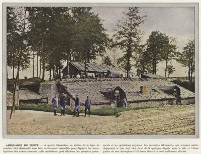 Ambulance aan het Front door Jules Gervais Courtellemont