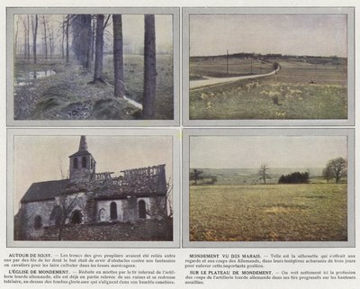 Rondom Soisy, Mondement gezien vanuit de Moerassen, De Kerk van Mondement, Op het Plateau van Mondement door Jules Gervais Courtellemont