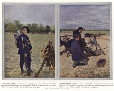Chasseur Alpin, Mitrailleurs Alpins door Jules Gervais Courtellemont