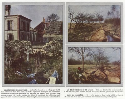 Begraafplaats van Charleville, De Loopgraaf van de 2e Linie, In de Zandgroeve door Jules Gervais Courtellemont