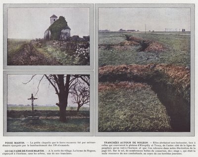 Fosse Martin, loopgraven rond Nogeon, de Calvarieberg van Fosse Martin door Jules Gervais Courtellemont