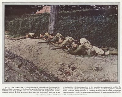 Schotse infanterie door Jules Gervais Courtellemont