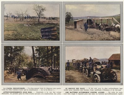 La Cagna Bouleversee, Le Service des Eaux, Voorzieningen Onder Bos, Een Batterij Tegen Vliegtuigen door Jules Gervais Courtellemont