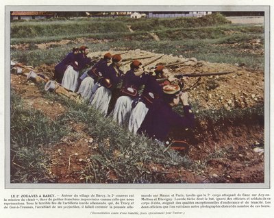 Le 2e Zouaves a Barcy door Jules Gervais Courtellemont