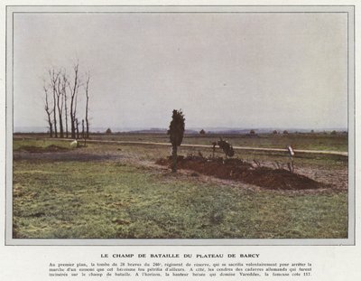 Het slagveld van het Plateau de Barcy door Jules Gervais Courtellemont