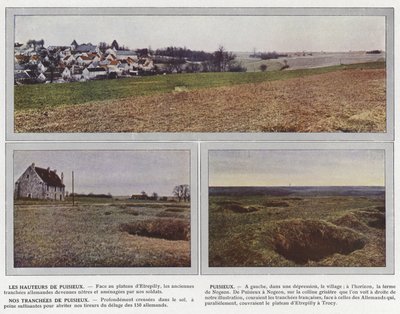 Les Hauteurs de Puisieux, Puisieux, Nos Tranchees de Puisieux door Jules Gervais Courtellemont