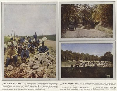 De Helden van de Weg, Strategische Route, Vrachtwagenpark door Jules Gervais Courtellemont