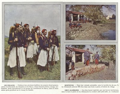 Les Zouaves, Monthyon, Duitse Granaten door Jules Gervais Courtellemont