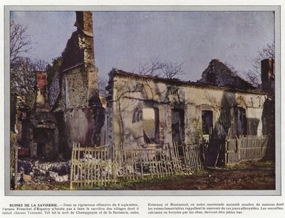 Ruïnes van de Savinerie door Jules Gervais Courtellemont