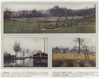 Sermaize, Kanaal van de Marne naar de Rijn, Duitse loopgraven door Jules Gervais Courtellemont