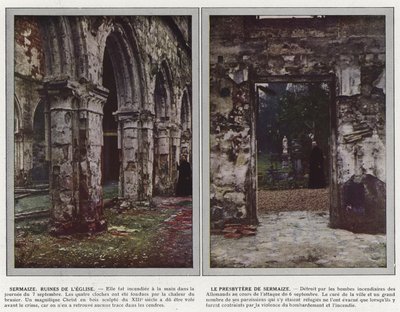 Sermaize, Ruïnes van de Kerk, De Pastorie van Sermaize door Jules Gervais Courtellemont