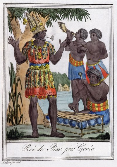 Koning van de Bar, eiland Goree, Senegal door Jules Grasset de Saint Sauveur