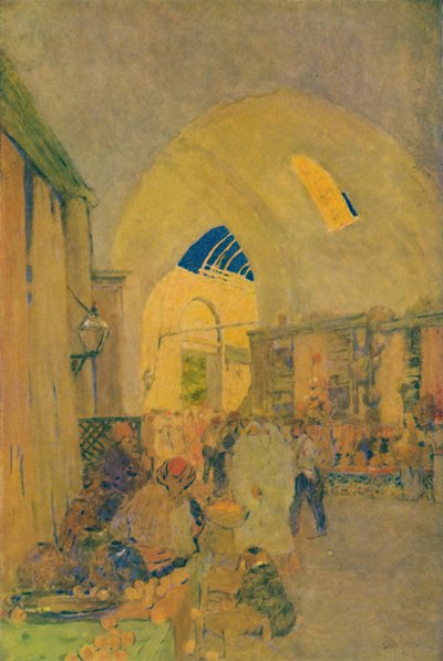 De Grote Bazaar in Constantinopel, 1913 door Jules Guerin