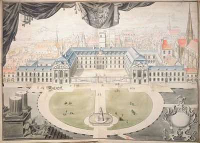 Project voor restauratie van het Paleis van de Hertogen van Bourgondië in Dijon, 1698 door Jules Hardouin Mansart