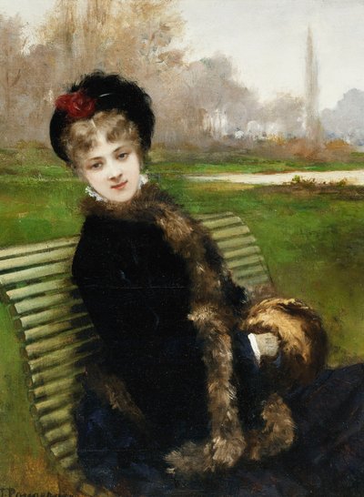 Het Parkbankje door Jules James Rougeron