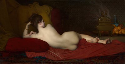 Odalisque, 1874 door Jules Joseph Lefebvre