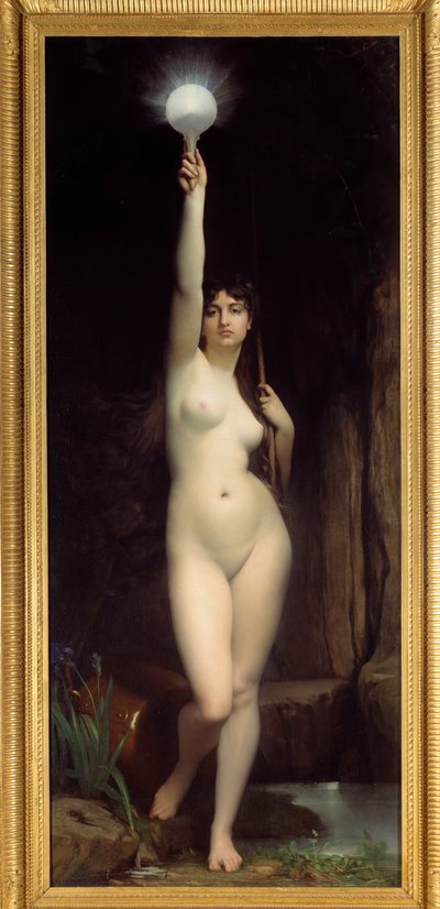 De waarheid. Personificatie van de waarheid. door Jules Joseph Lefebvre