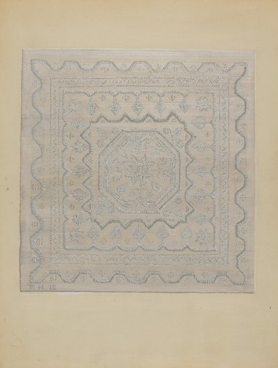Kaarsenlont Dekbed Geweven, 1935-1942 door Jules Lefevere