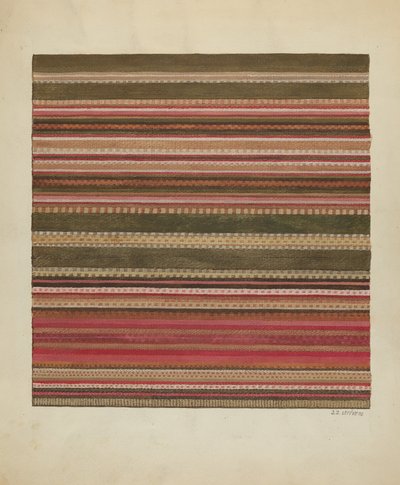 Handgeweven tapijt, ca. 1936 door Jules Lefevere