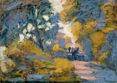 Een zonovergoten weg door Jules Leon Flandrin