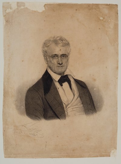Portret van een man (George Strawbridge) door Jules Lion