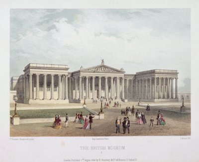 British Museum, Holborn, Londen, 1854 door Jules Louis Arnout