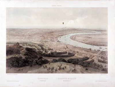 Greenwich, Londen, ca. 1845 door Jules Louis Arnout