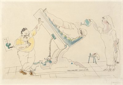 Schoonheidssalon - "zuinig" door Jules Pascin
