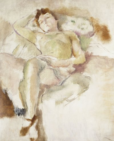 Bobette liggend, 1927 door Jules Pascin