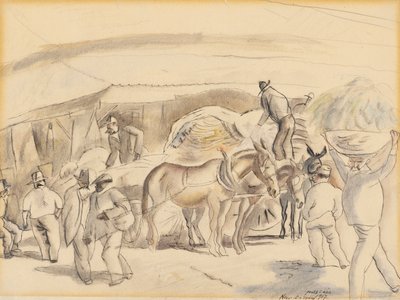 Oogsters, 1917 door Jules Pascin