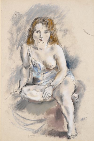 Naakt door Jules Pascin