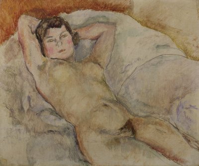 Liggend Naakt door Jules Pascin