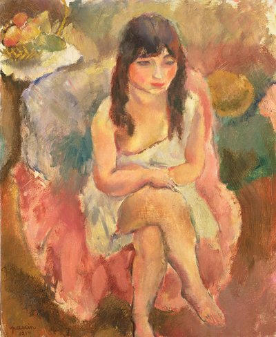 Zittende Figuur, 1914 door Jules Pascin