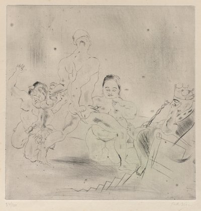 Het oordeel van Salomo door Jules Pascin