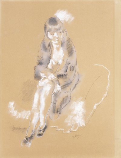 Zittende Vrouw door Jules Pascin