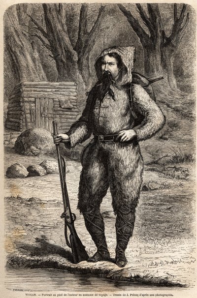 Portret van dokter Henri (Heinrich) Barth (1821-1865), Duitse ontdekkingsreiziger, in een reiskostuum door Jules Pelcoq