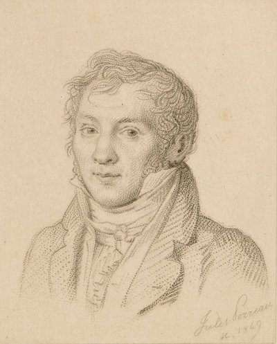 Portret van de violist en componist Louis-Luc Loiseau de Persuis 1769-1819 door Jules Porreau