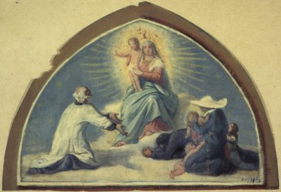 De Maagd presenteert het Kind Jezus aan Sint Vincent de Paul door Jules Richomme
