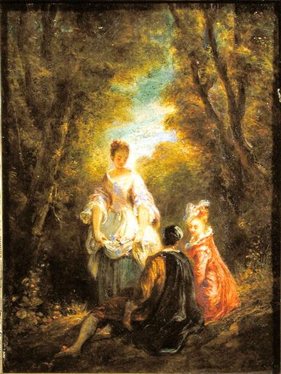 Gesprek in een Park door Jules Robert Auguste