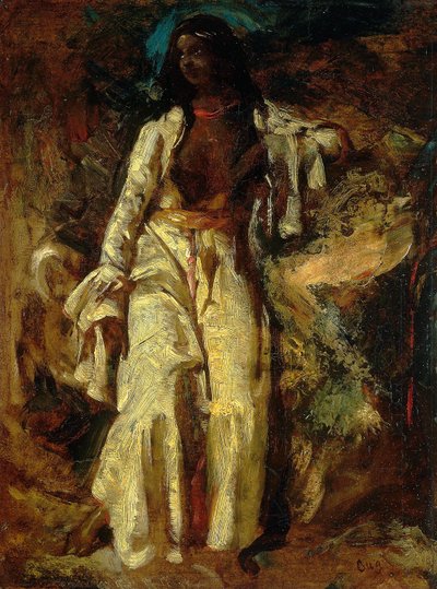 Nubische vrouw door Jules Robert Auguste
