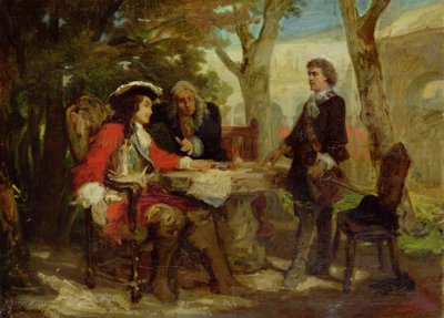 Ontmoeting tussen Jean Cavalier en Claude Louis Hector, Hertog van Villars door Jules Salles Wagner