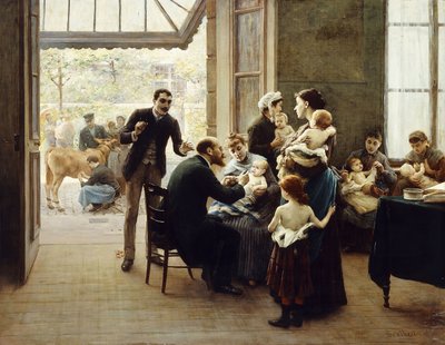 Hulde aan Louis Pasteur door Jules Scalbert