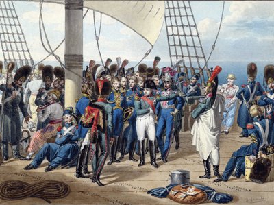Napoleon keert terug van het eiland Elba door Jules Vernet