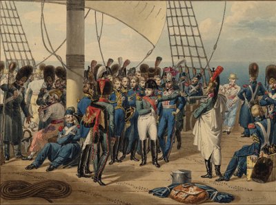 Napoleon keert terug van het eiland Elba door Jules Vernet