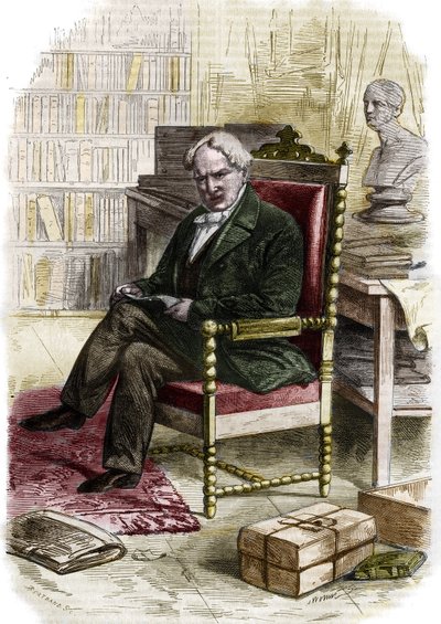 Portret van Alexander Von Humboldt (Alexander van Humboldt) door Jules Worms