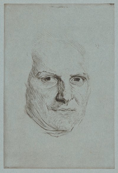 Masker van de Abbé Raynal door Jules de Goncourt, after Maurice Quentin