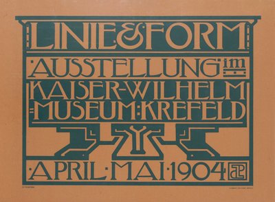 Linie & Form tentoonstelling, 1904 door Jules de Praetere